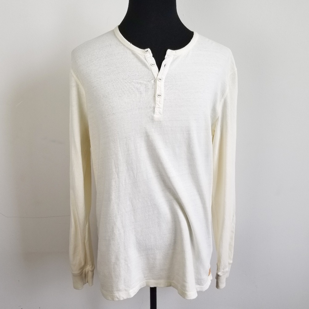 NWT Scotch and Soda Cream Henley Sweater